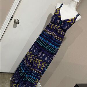 Multicolored Maxi Dress - Med.